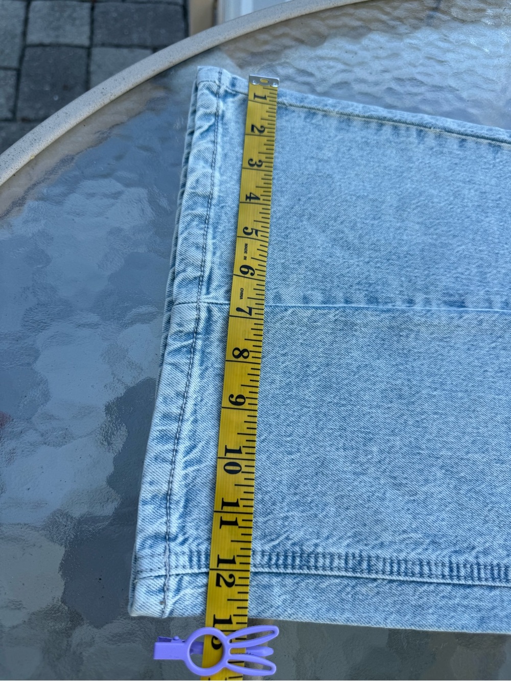🩵🤍Low Rise Extra Baggy Jeans No Boundaries Light Acid Wash NWT Size 6 - Picture 9 of 16